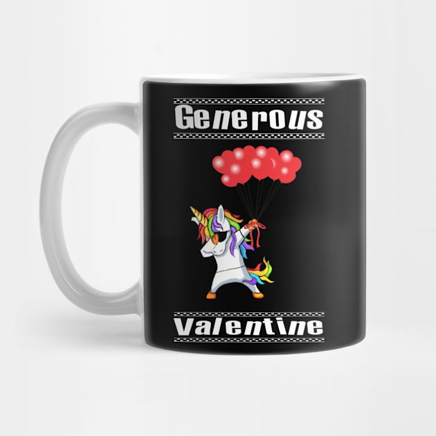 Generous Dabbing Unicorn Valentines Day Gift For Men Women Kids by familycuteycom